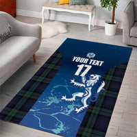 Custom Scotland Rugby Area Rug Go Scottish Thistle