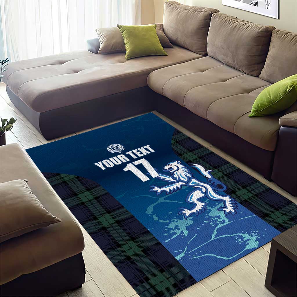 Custom Scotland Rugby Area Rug Go Scottish Thistle