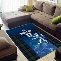 Custom Scotland Rugby Area Rug Go Scottish Thistle