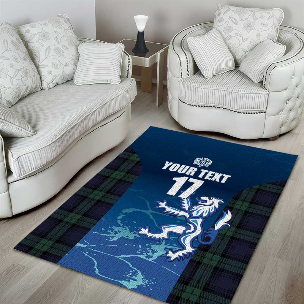 Custom Scotland Rugby Area Rug Go Scottish Thistle