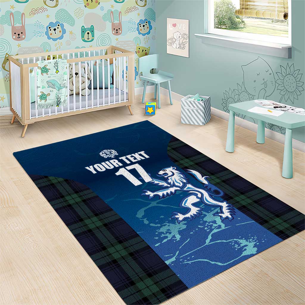 Custom Scotland Rugby Area Rug Go Scottish Thistle