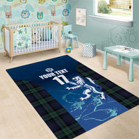 Custom Scotland Rugby Area Rug Go Scottish Thistle