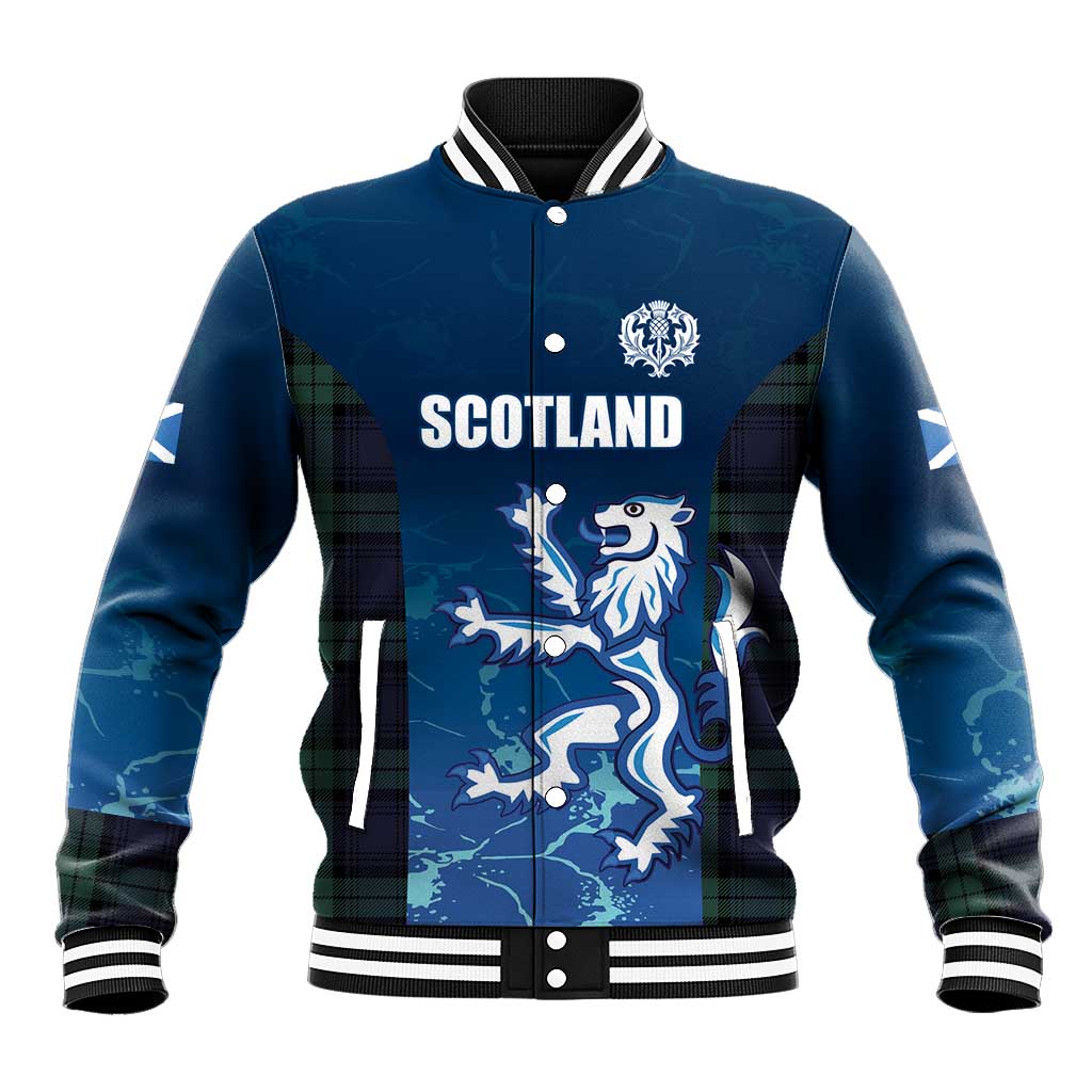 Custom Scotland Rugby Baseball Jacket Go Scottish Thistle