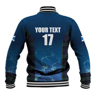 Custom Scotland Rugby Baseball Jacket Go Scottish Thistle