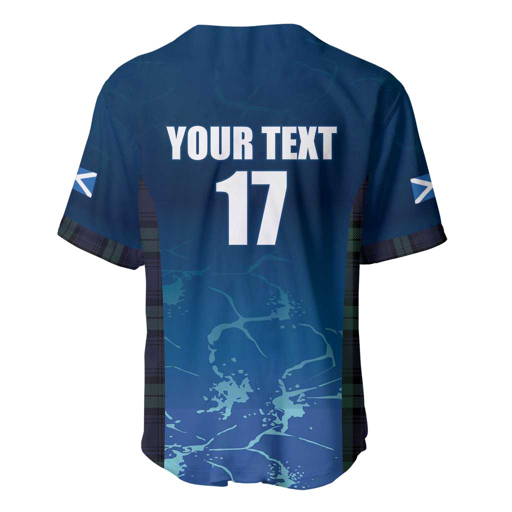 Custom Scotland Rugby Baseball Jersey Go Scottish Thistle