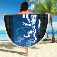 Custom Scotland Rugby Beach Blanket Go Scottish Thistle