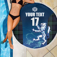Custom Scotland Rugby Beach Blanket Go Scottish Thistle