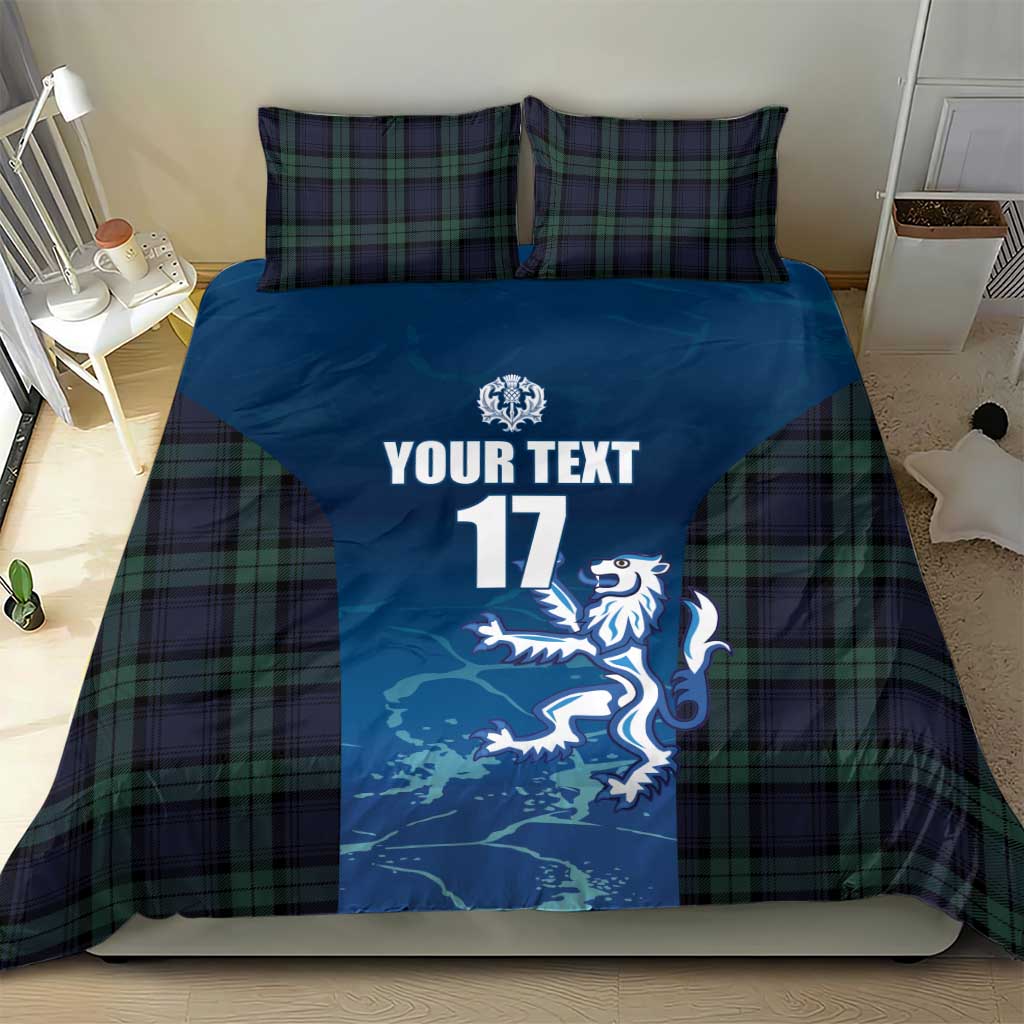 Custom Scotland Rugby Bedding Set Go Scottish Thistle