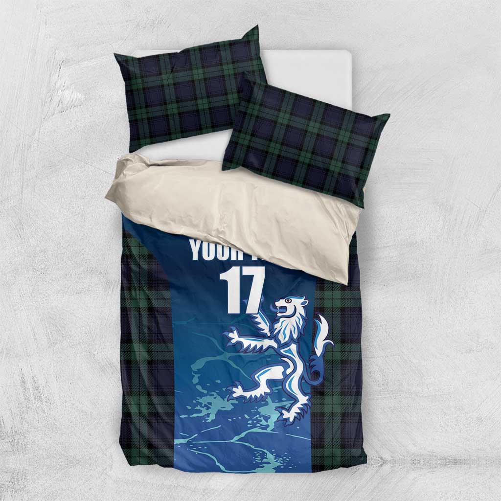 Custom Scotland Rugby Bedding Set Go Scottish Thistle