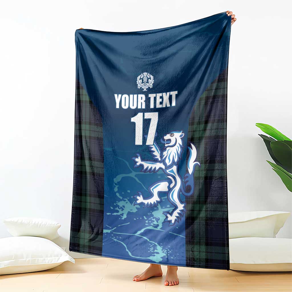 Custom Scotland Rugby Blanket Go Scottish Thistle