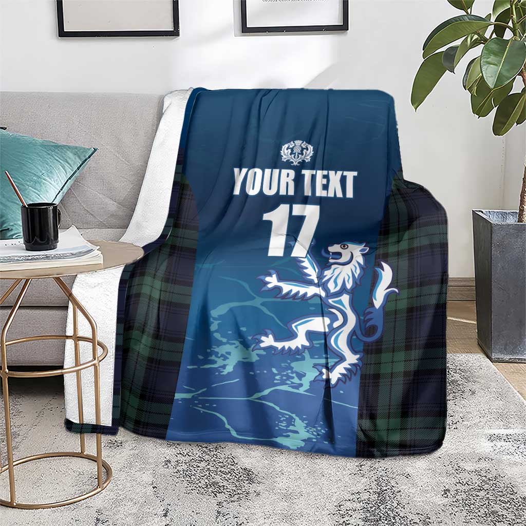 Custom Scotland Rugby Blanket Go Scottish Thistle
