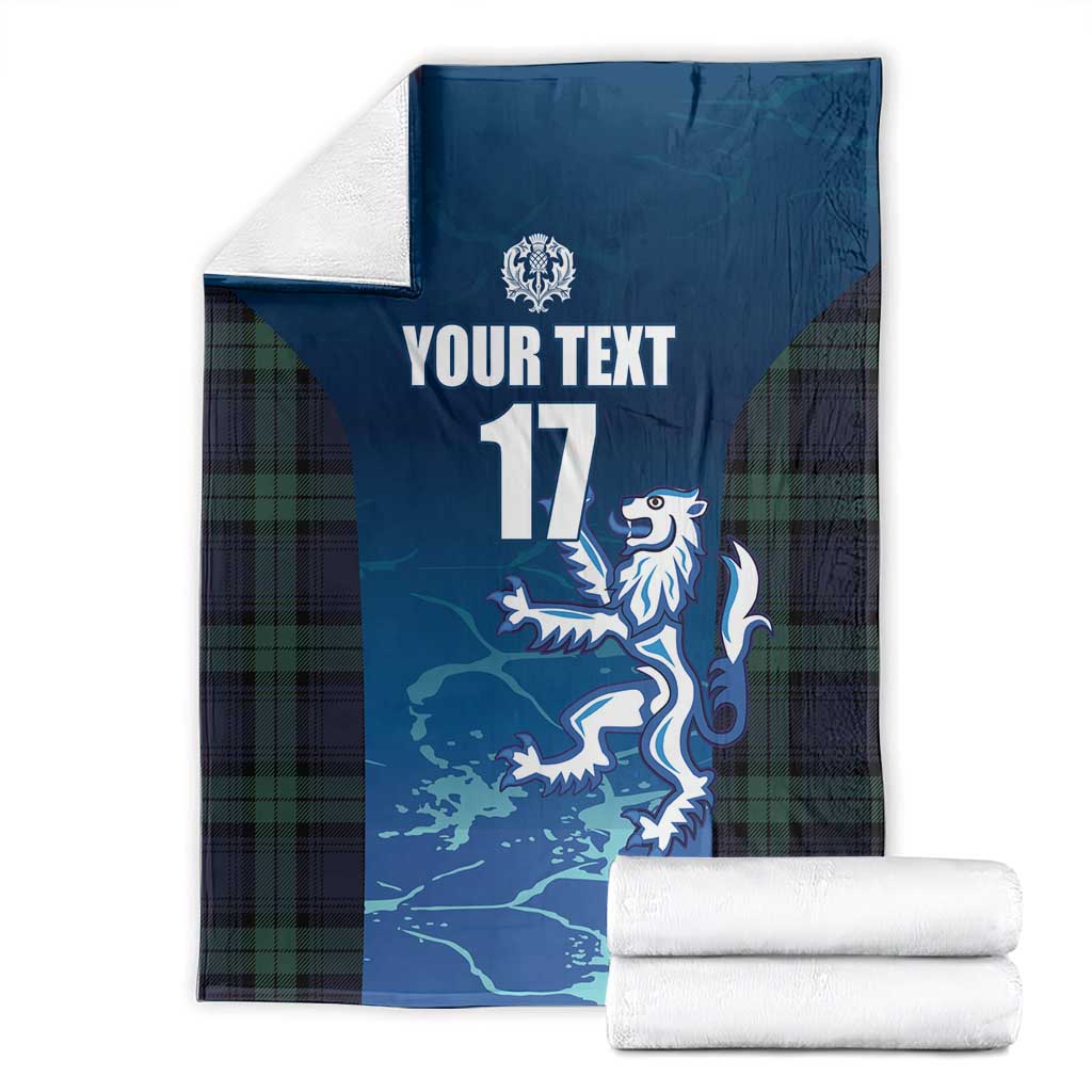 Custom Scotland Rugby Blanket Go Scottish Thistle