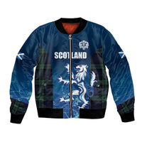 Custom Scotland Rugby Bomber Jacket Go Scottish Thistle