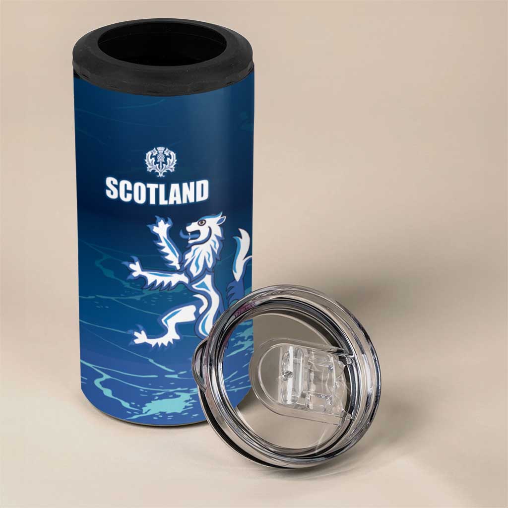 Custom Scotland Rugby 4 in 1 Can Cooler Tumbler Go Scottish Thistle