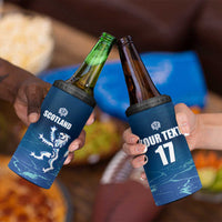 Custom Scotland Rugby 4 in 1 Can Cooler Tumbler Go Scottish Thistle