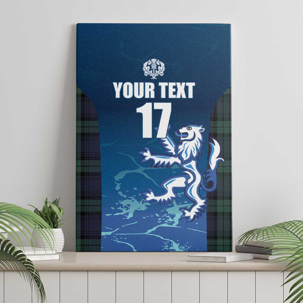 Custom Scotland Rugby Canvas Wall Art Go Scottish Thistle