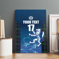 Custom Scotland Rugby Canvas Wall Art Go Scottish Thistle