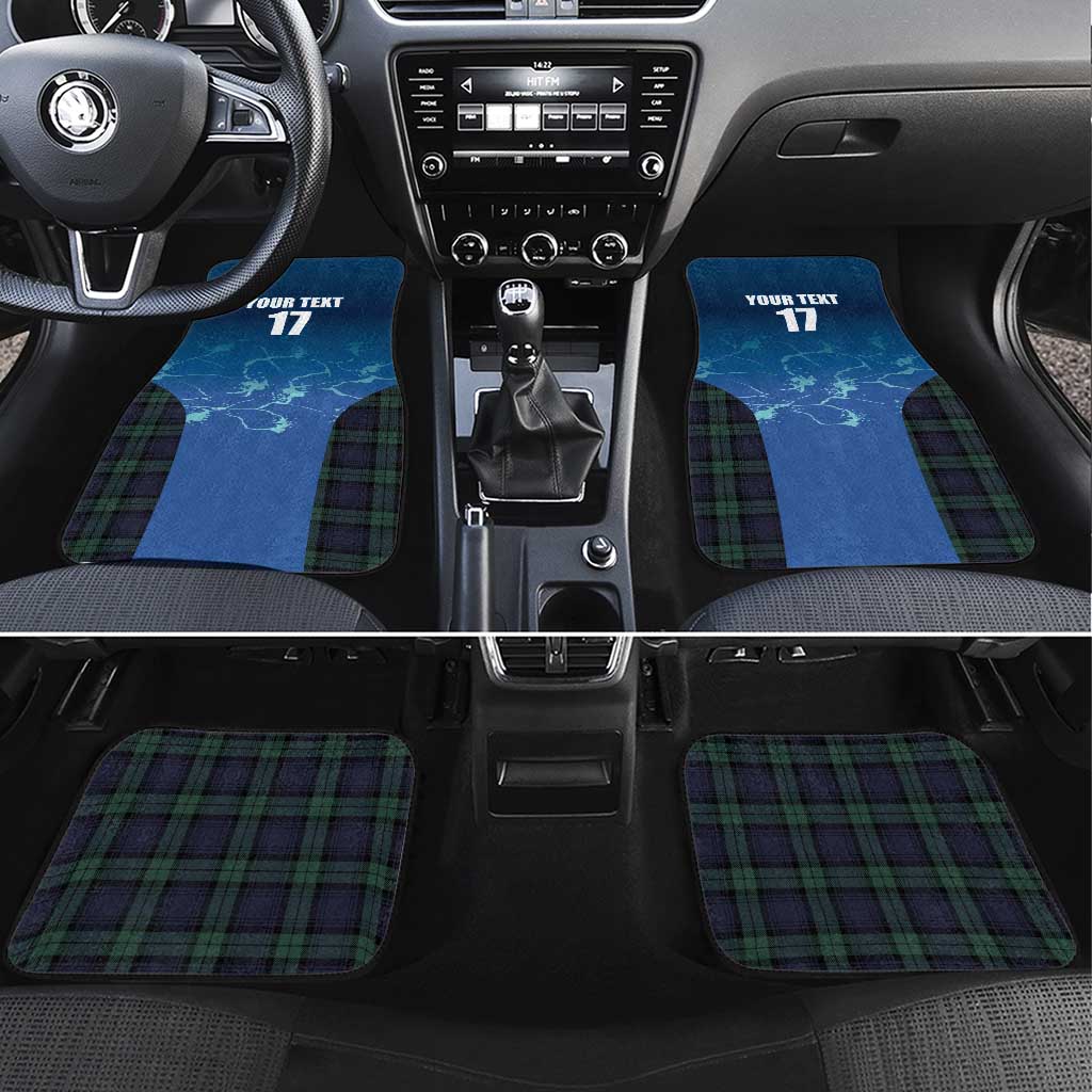 Custom Scotland Rugby Car Mats Go Scottish Thistle