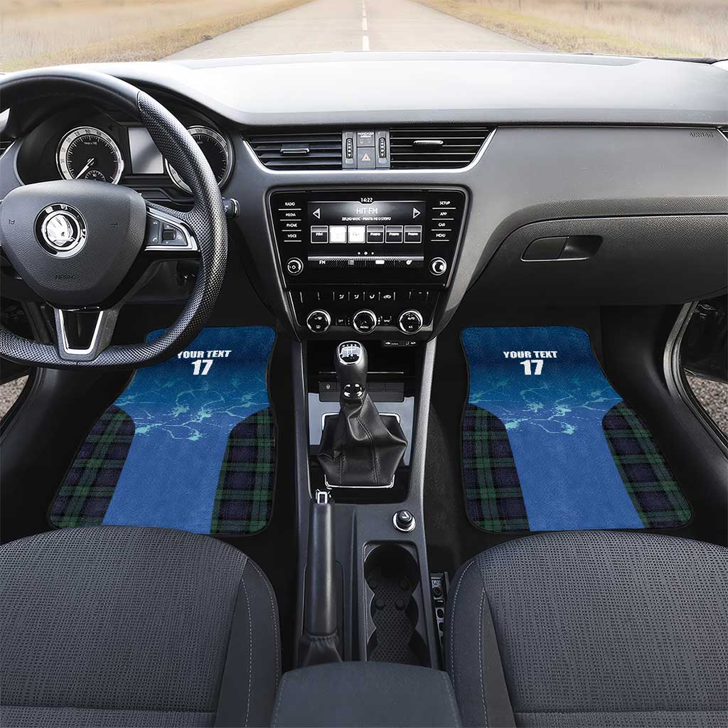 Custom Scotland Rugby Car Mats Go Scottish Thistle