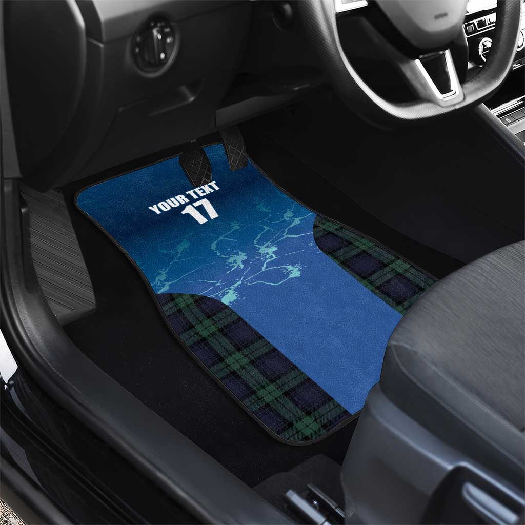 Custom Scotland Rugby Car Mats Go Scottish Thistle
