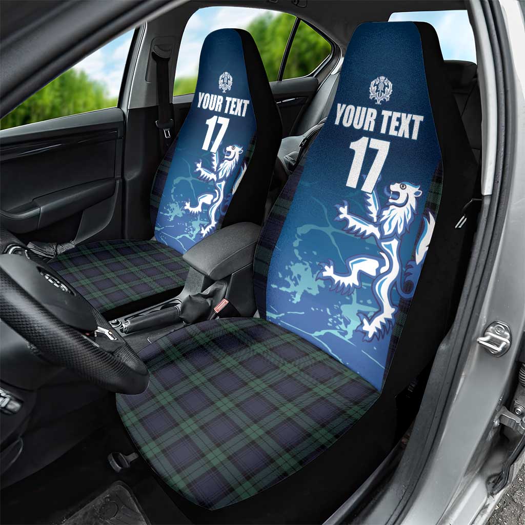 Custom Scotland Rugby Car Seat Cover Go Scottish Thistle
