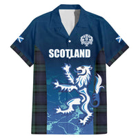 Custom Scotland Rugby Family Matching Mermaid Dress and Hawaiian Shirt Go Scottish Thistle