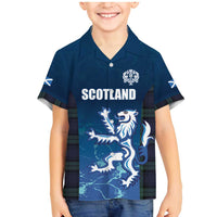 Custom Scotland Rugby Family Matching Mermaid Dress and Hawaiian Shirt Go Scottish Thistle