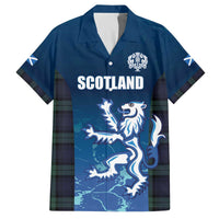 Custom Scotland Rugby Family Matching Off The Shoulder Long Sleeve Dress and Hawaiian Shirt Go Scottish Thistle