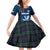 Custom Scotland Rugby Family Matching Off Shoulder Short Dress and Hawaiian Shirt Go Scottish Thistle