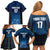 Custom Scotland Rugby Family Matching Off Shoulder Short Dress and Hawaiian Shirt Go Scottish Thistle