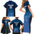 Custom Scotland Rugby Family Matching Short Sleeve Bodycon Dress and Hawaiian Shirt Go Scottish Thistle