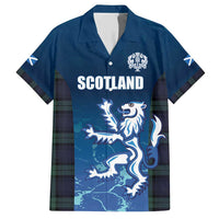 Custom Scotland Rugby Family Matching Short Sleeve Bodycon Dress and Hawaiian Shirt Go Scottish Thistle