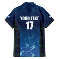 Custom Scotland Rugby Family Matching Short Sleeve Bodycon Dress and Hawaiian Shirt Go Scottish Thistle