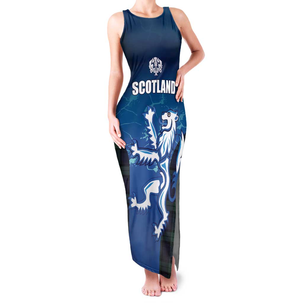 Custom Scotland Rugby Family Matching Tank Maxi Dress and Hawaiian Shirt Go Scottish Thistle
