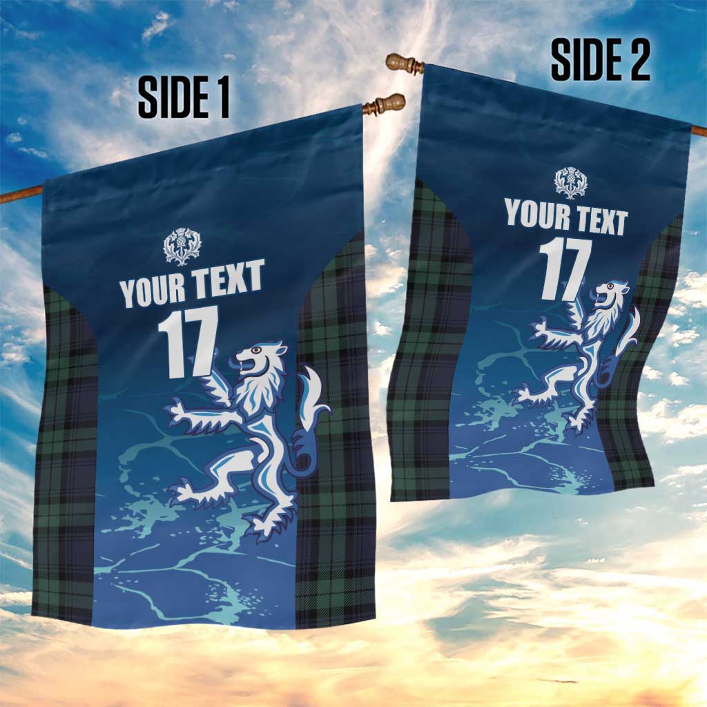 Custom Scotland Rugby Garden Flag Go Scottish Thistle