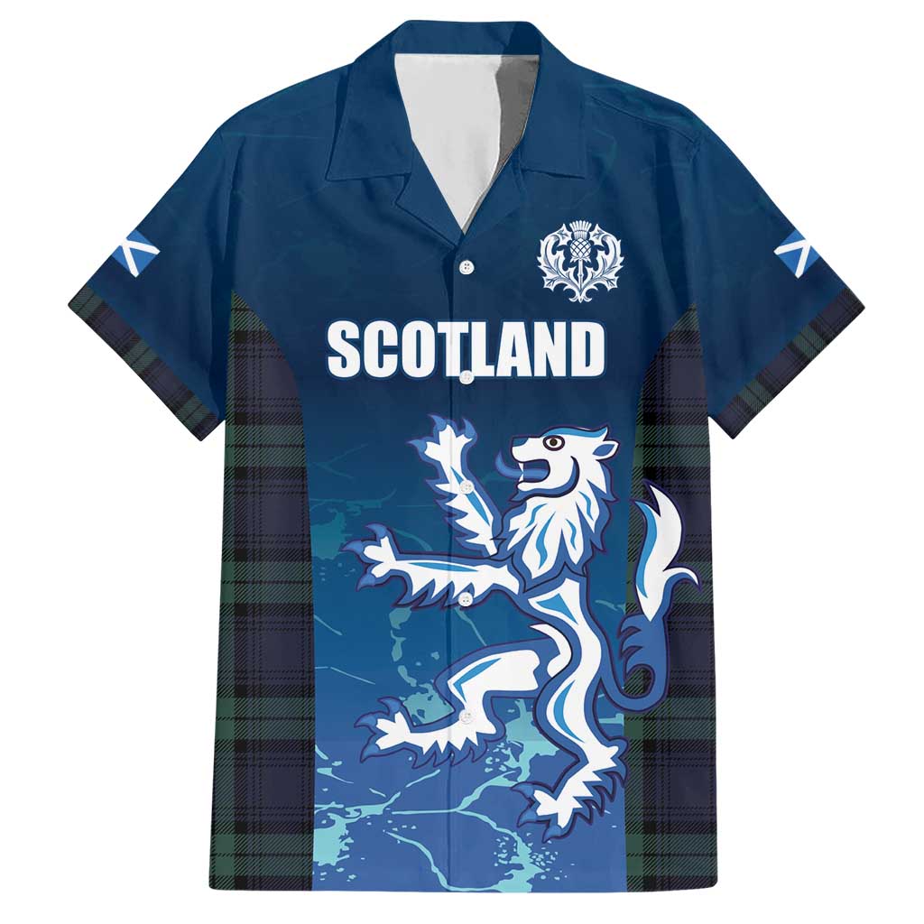 Custom Scotland Rugby Hawaiian Shirt Go Scottish Thistle