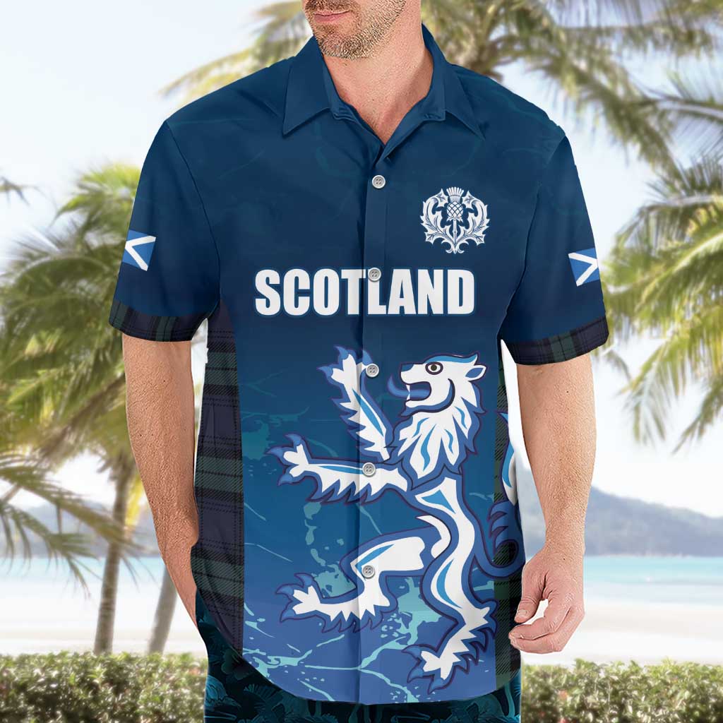 Custom Scotland Rugby Hawaiian Shirt Go Scottish Thistle
