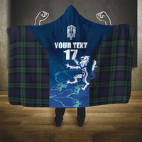 Custom Scotland Rugby Hooded Blanket Go Scottish Thistle