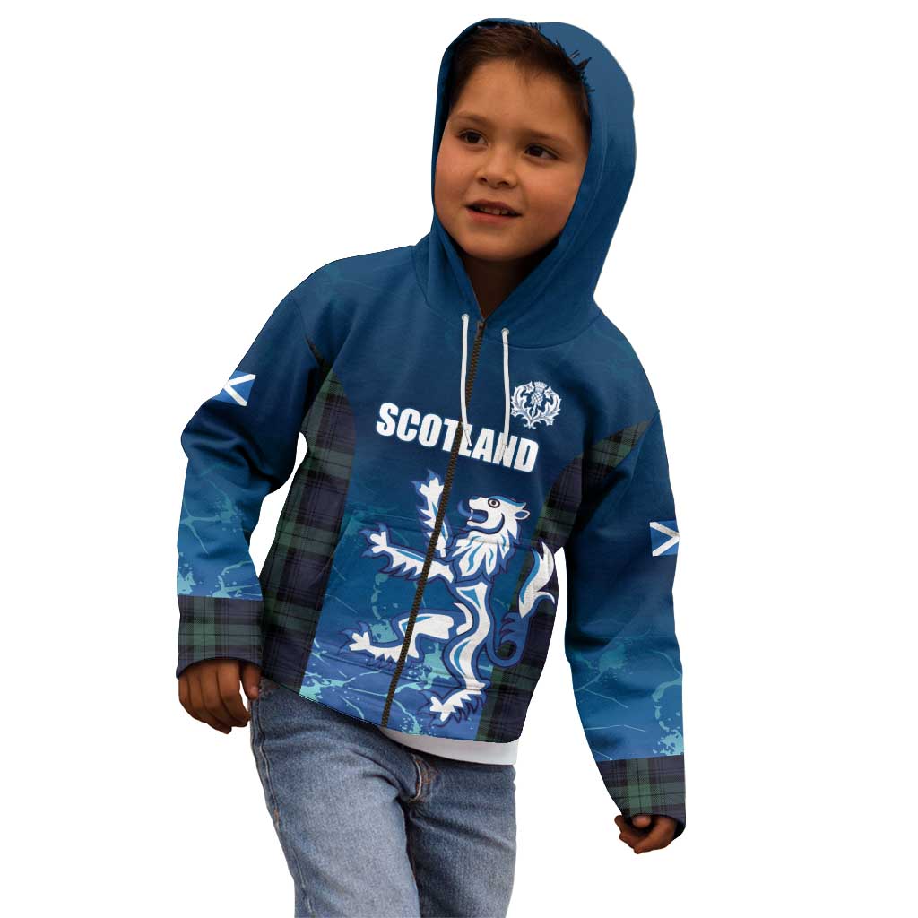 Custom Scotland Rugby Kid Hoodie Go Scottish Thistle
