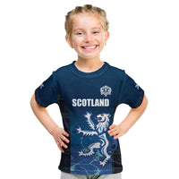 Custom Scotland Rugby Kid T Shirt Go Scottish Thistle