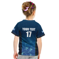 Custom Scotland Rugby Kid T Shirt Go Scottish Thistle