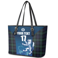 Custom Scotland Rugby Leather Tote Bag Go Scottish Thistle