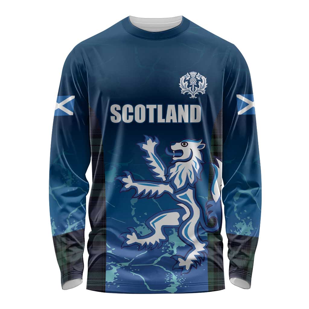 Custom Scotland Rugby Long Sleeve Shirt Go Scottish Thistle