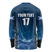 Custom Scotland Rugby Long Sleeve Shirt Go Scottish Thistle