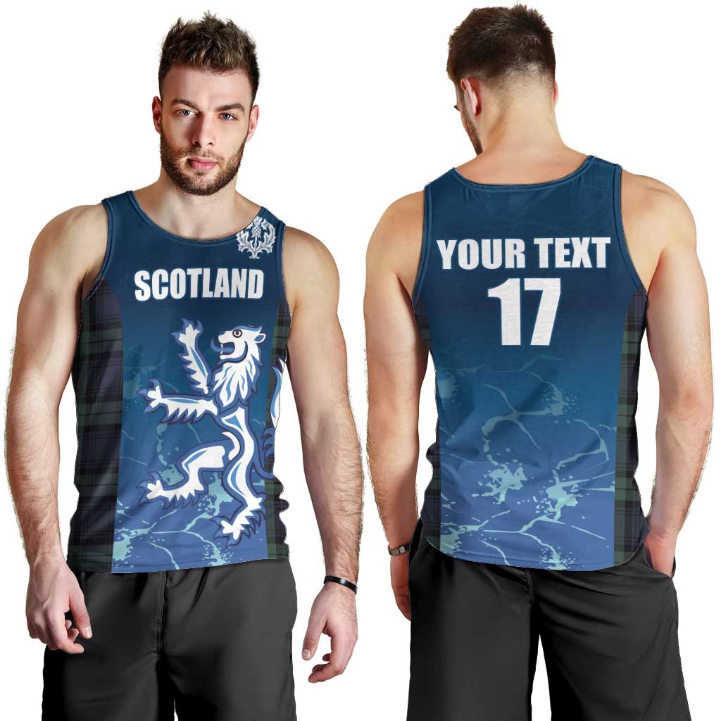 Custom Scotland Rugby Men Tank Top Go Scottish Thistle