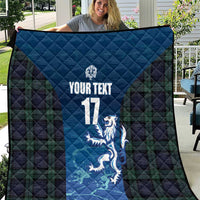 Custom Scotland Rugby Quilt Go Scottish Thistle