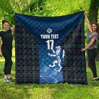 Custom Scotland Rugby Quilt Go Scottish Thistle