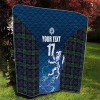 Custom Scotland Rugby Quilt Go Scottish Thistle