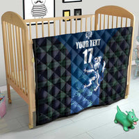 Custom Scotland Rugby Quilt Go Scottish Thistle