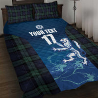 Custom Scotland Rugby Quilt Bed Set Go Scottish Thistle